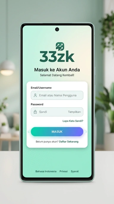 Cara Masuk Akun 33zk untuk Pengguna Android