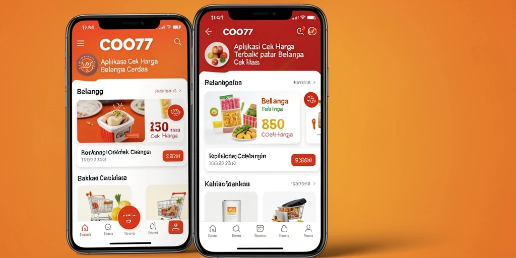 Antarmuka aplikasi Cek Harga COO77 yang sederhana dan intuitif.