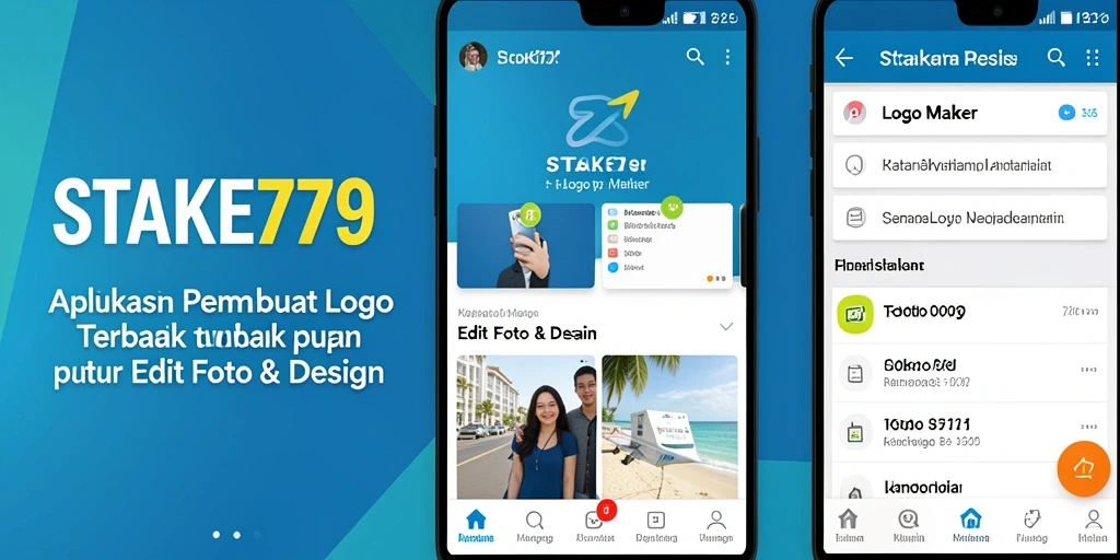 Antarmuka pengguna STAKE779 saat membuat logo yang menarik.
